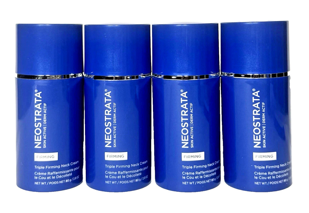 (LOT OF 4) Neostrata Skin Active Triple Firming Neck Cream 2.8oz/80g Each NEW